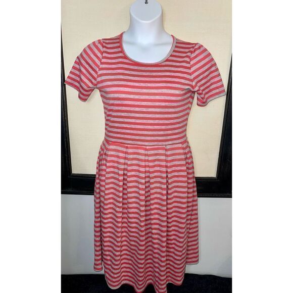 LuLaRoe Amelia Dress Striped - Large - Picture 4 of 8